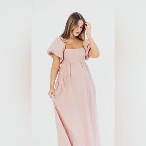 Worth collective Candace Maxi Dress in Sweet Blush medium